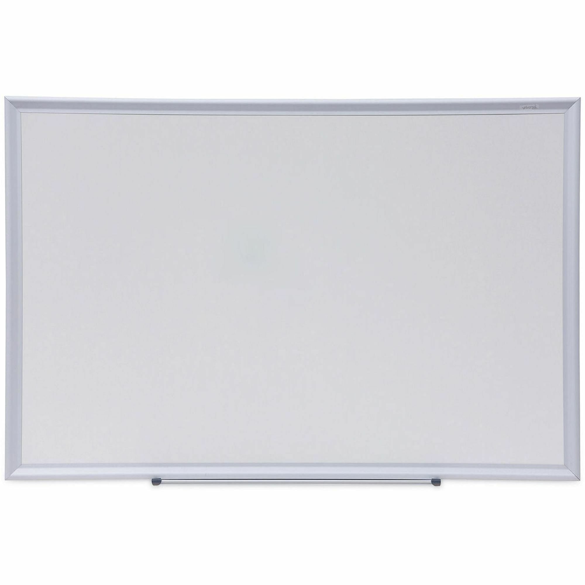Deluxe Melamine Dry Erase Board, 36 x 24, Melamine White Surface, Silver Aluminum Frame