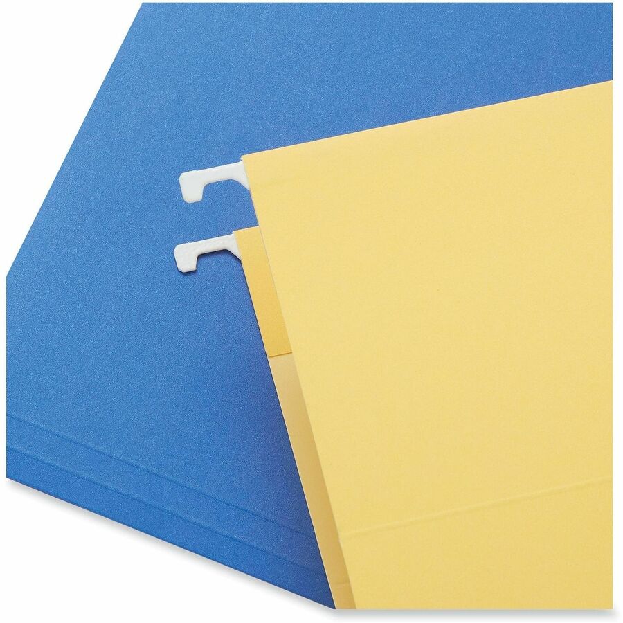 Deluxe Bright Color Hanging File Folders, Legal Size, 1/5-Cut Tabs, Bright Green, 25/Box