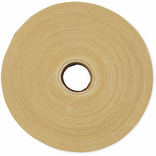 Gummed Kraft Sealing Tape, 3" Core, 3" x 600 ft, Brown, 10/Carton