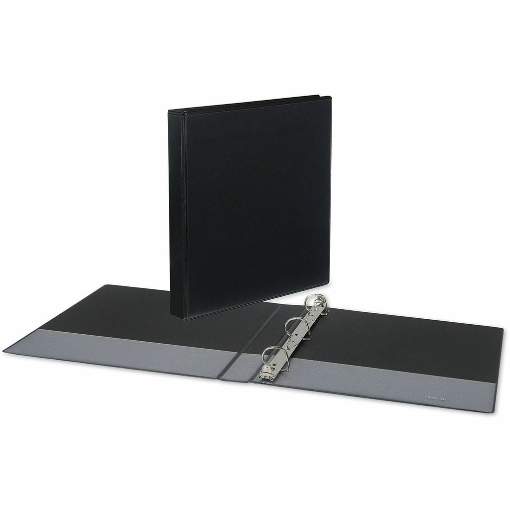 Slant D-Ring View Binder, 3 Rings, 1" Capacity, 11 x 8.5, Black
