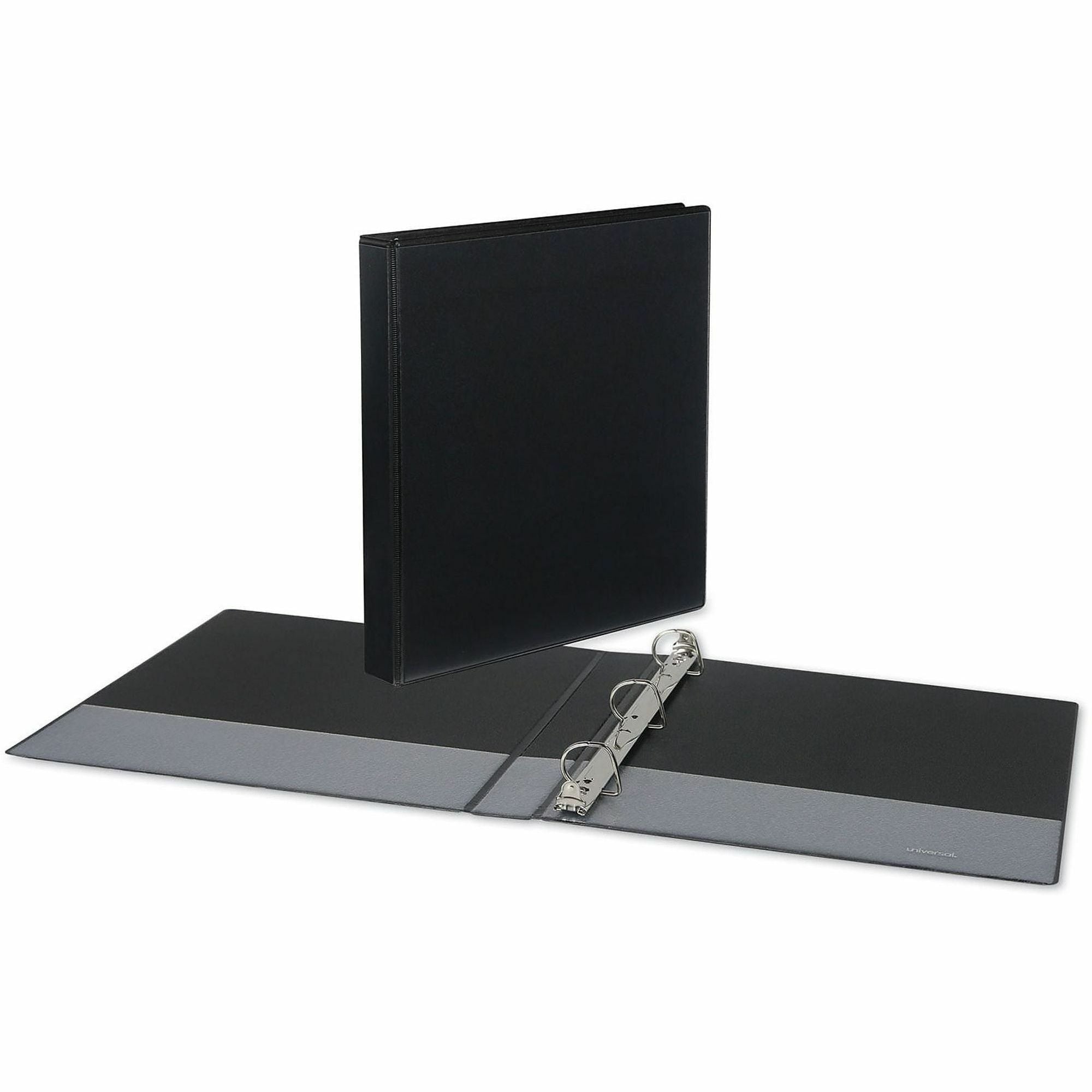 Slant D-Ring View Binder, 3 Rings, 1" Capacity, 11 x 8.5, Black