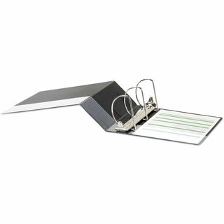 Deluxe Non-View D-Ring Binder with Label Holder, 3 Rings, 5" Capacity, 11 x 8.5, Black