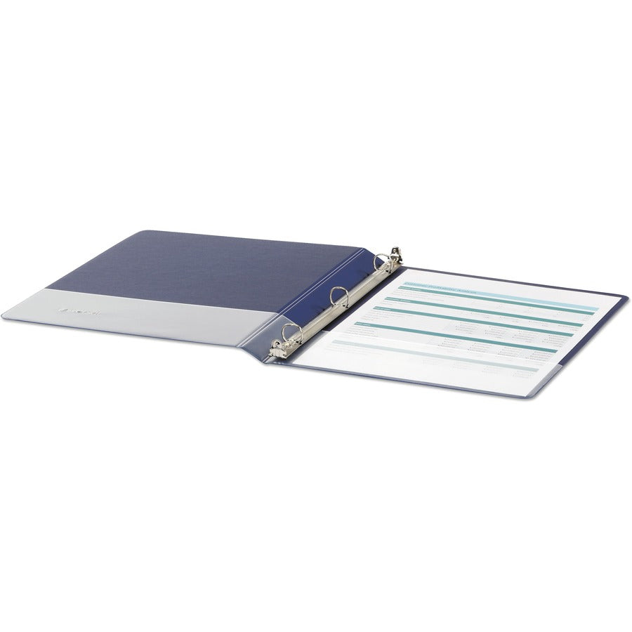 Economy Non-View Round Ring Binder, 3 Rings, 0.5" Capacity, 11 x 8.5, Royal Blue