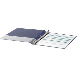Economy Non-View Round Ring Binder, 3 Rings, 0.5" Capacity, 11 x 8.5, Royal Blue