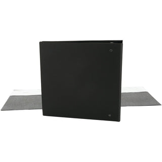 Economy Non-View Round Ring Binder, 3 Rings, 3" Capacity, 11 x 8.5, Black