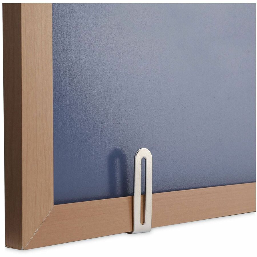Deluxe Melamine Dry Erase Board, 48 x 36, Melamine White Surface, Oak Fiberboard Frame