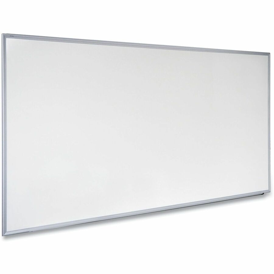 Deluxe Melamine Dry Erase Board, 72 x 48, Melamine White Surface, Silver Anodized Aluminum Frame