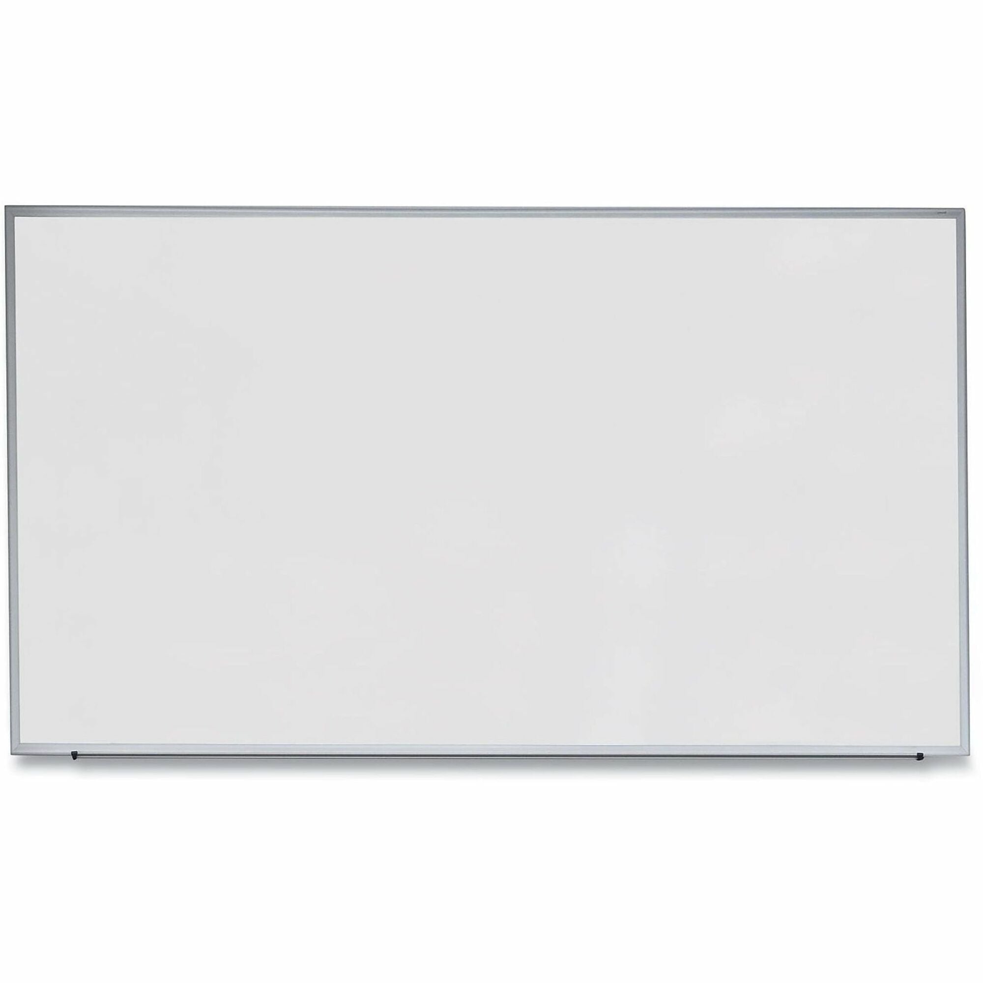Deluxe Melamine Dry Erase Board, 72 x 48, Melamine White Surface, Silver Anodized Aluminum Frame