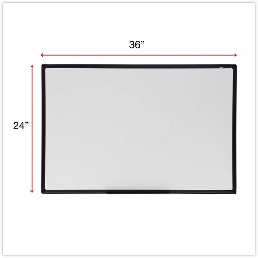 Design Series Deluxe Dry Erase Board, 36 x 24, White Surface, Black Anodized Aluminum Frame