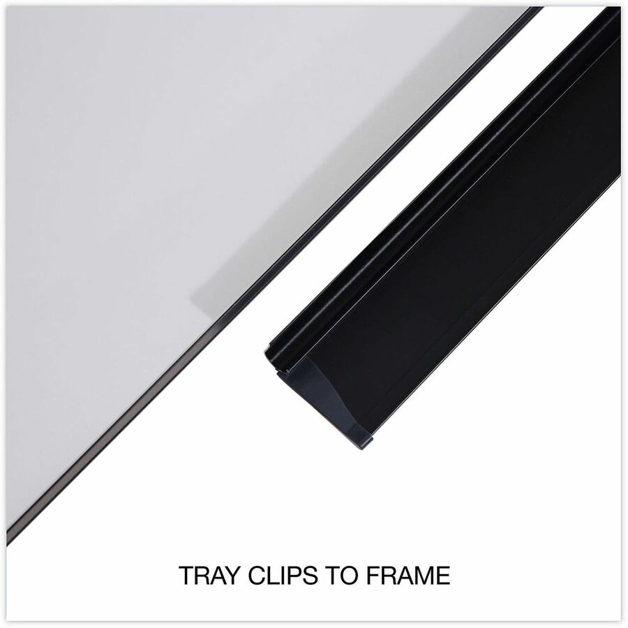 Design Series Deluxe Dry Erase Board, 24 x 18, White Surface, Black Anodized Aluminum Frame