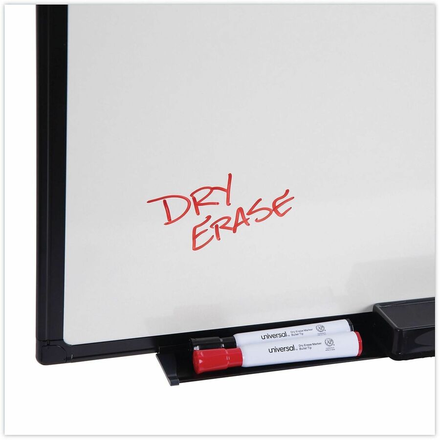 Design Series Deluxe Dry Erase Board, 24 x 18, White Surface, Black Anodized Aluminum Frame