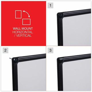 Design Series Deluxe Dry Erase Board, 24 x 18, White Surface, Black Anodized Aluminum Frame
