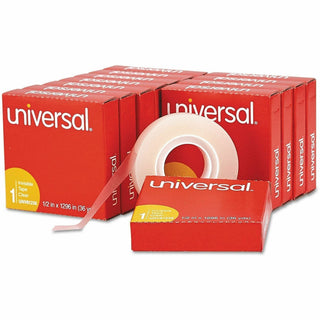 Invisible Tape, 1" Core, 0.5" x 36 yds, Clear, 12/Pack