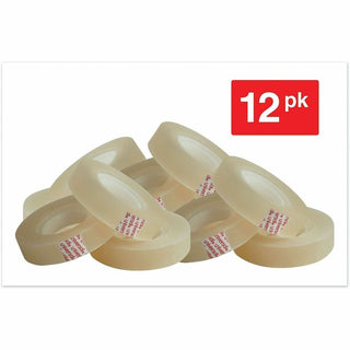 Invisible Tape, 1" Core, 0.5" x 36 yds, Clear, 12/Pack