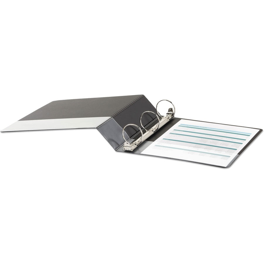 Economy Non-View Round Ring Binder, 3 Rings, 2" Capacity, 11 x 8.5, Black, 4/Pack