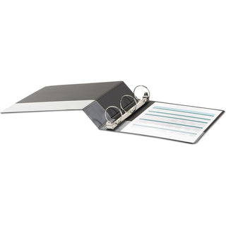 Economy Non-View Round Ring Binder, 3 Rings, 2" Capacity, 11 x 8.5, Black, 4/Pack