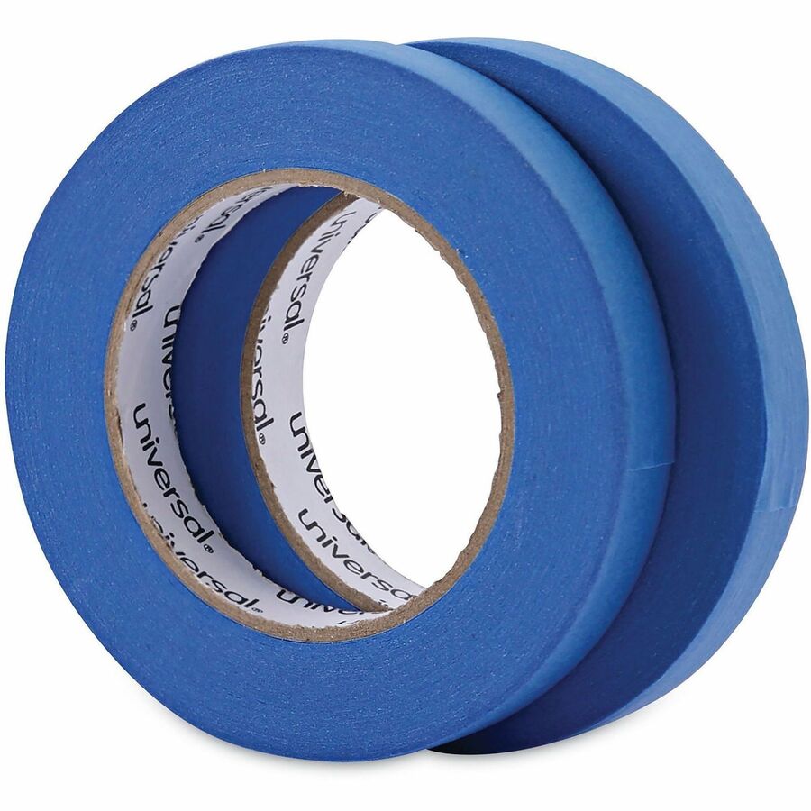 Premium Blue Masking Tape with UV Resistance, 3" Core, 18 mm x 54.8 m, Blue, 2/Pack