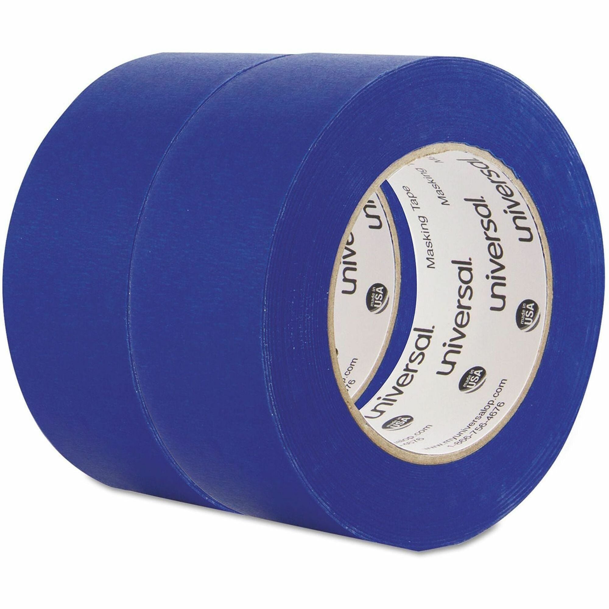 Premium Blue Masking Tape with UV Resistance, 3" Core, 48 mm x 54.8 m, Blue, 2/Pack
