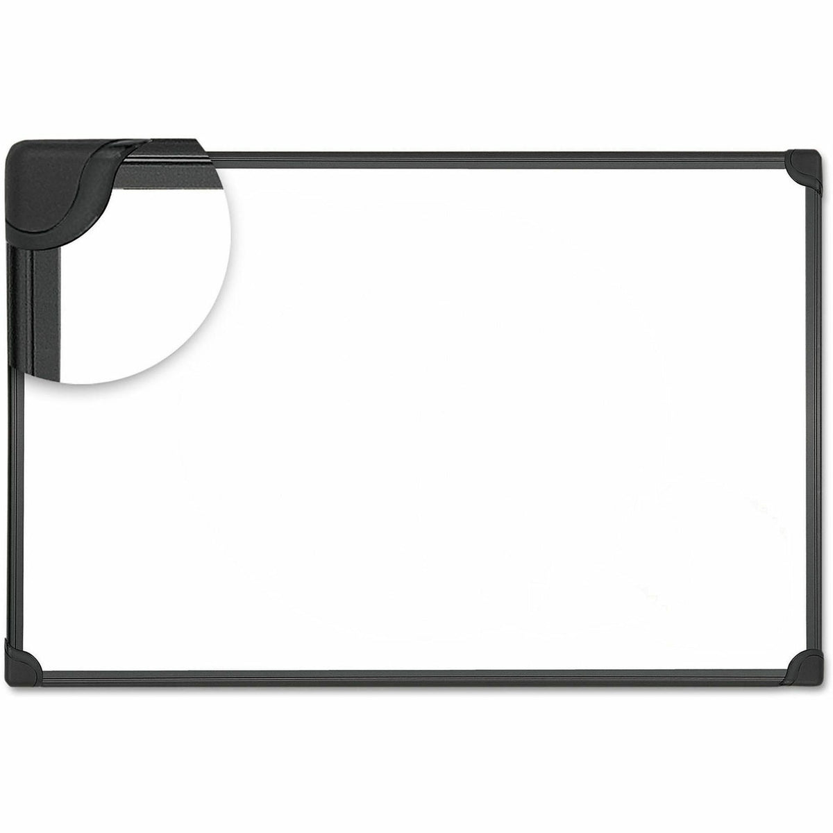 Design Series Deluxe Magnetic Steel Dry Erase Marker Board, 48 x 36, White Surface, Black Aluminum/Plastic Frame