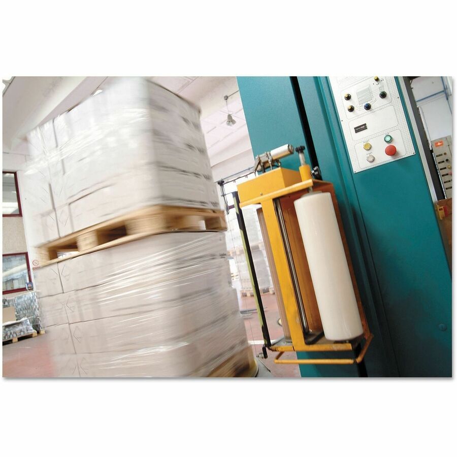 Machine Stretch Film, 20" x 5,000 ft, 20.3 mic, (80-Gauge), Clear
