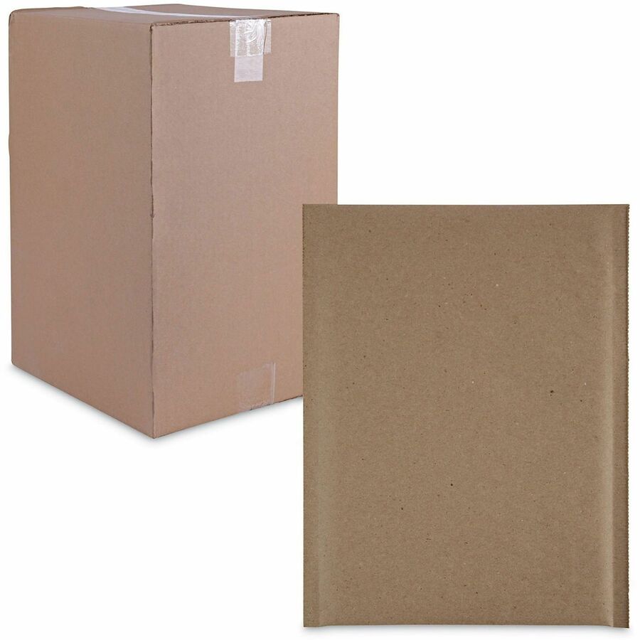 Natural Self-Seal Cushioned Mailer, #0, Barrier Bubble Air Cell Cushion, Self-Adhesive Closure, 6 x 10, Kraft, 200/Carton