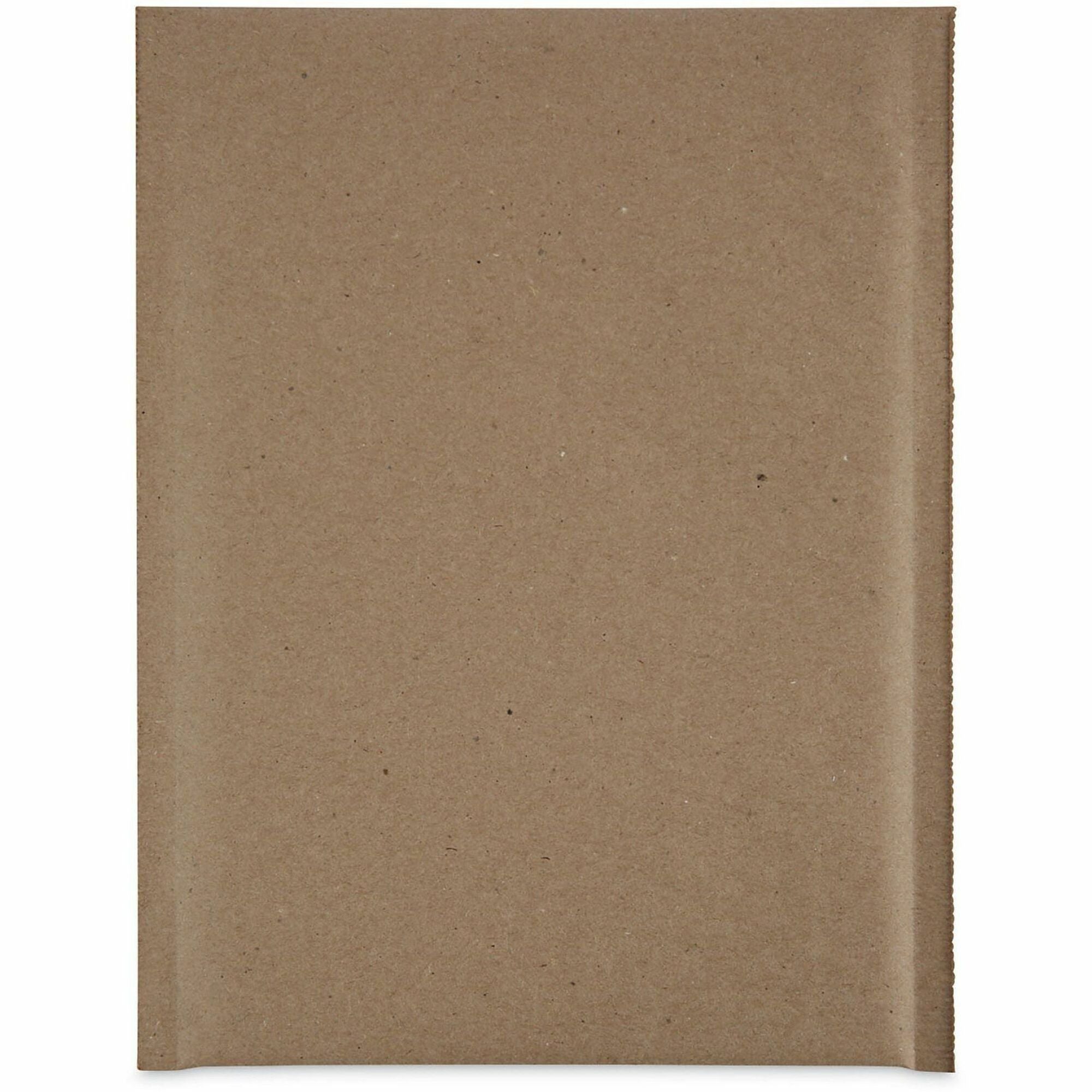Natural Self-Seal Cushioned Mailer, #0, Barrier Bubble Air Cell Cushion, Self-Adhesive Closure, 6 x 10, Kraft, 200/Carton