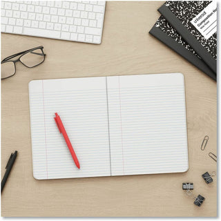 Composition Book, Wide/Legal Rule, Black Marble Cover, (100) 9.75 x 7.5 Sheets