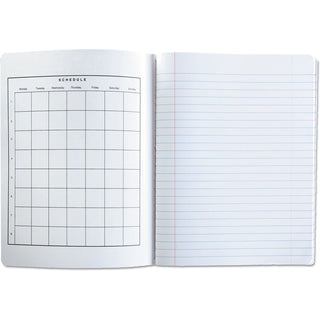 Composition Book, Wide/Legal Rule, Black Marble Cover, (100) 9.75 x 7.5 Sheets, 6/Pack