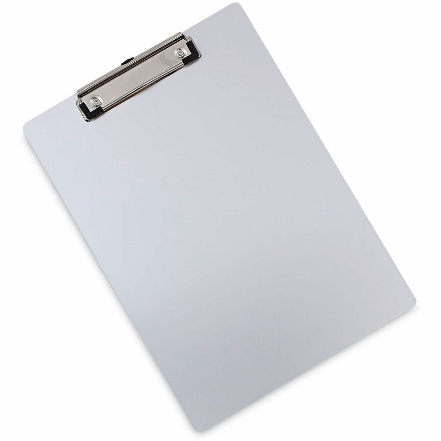 Aluminum Clipboard with Low Profile Clip, 0.5" Clip Capacity, Holds 8.5 x 11 Sheets, Aluminum