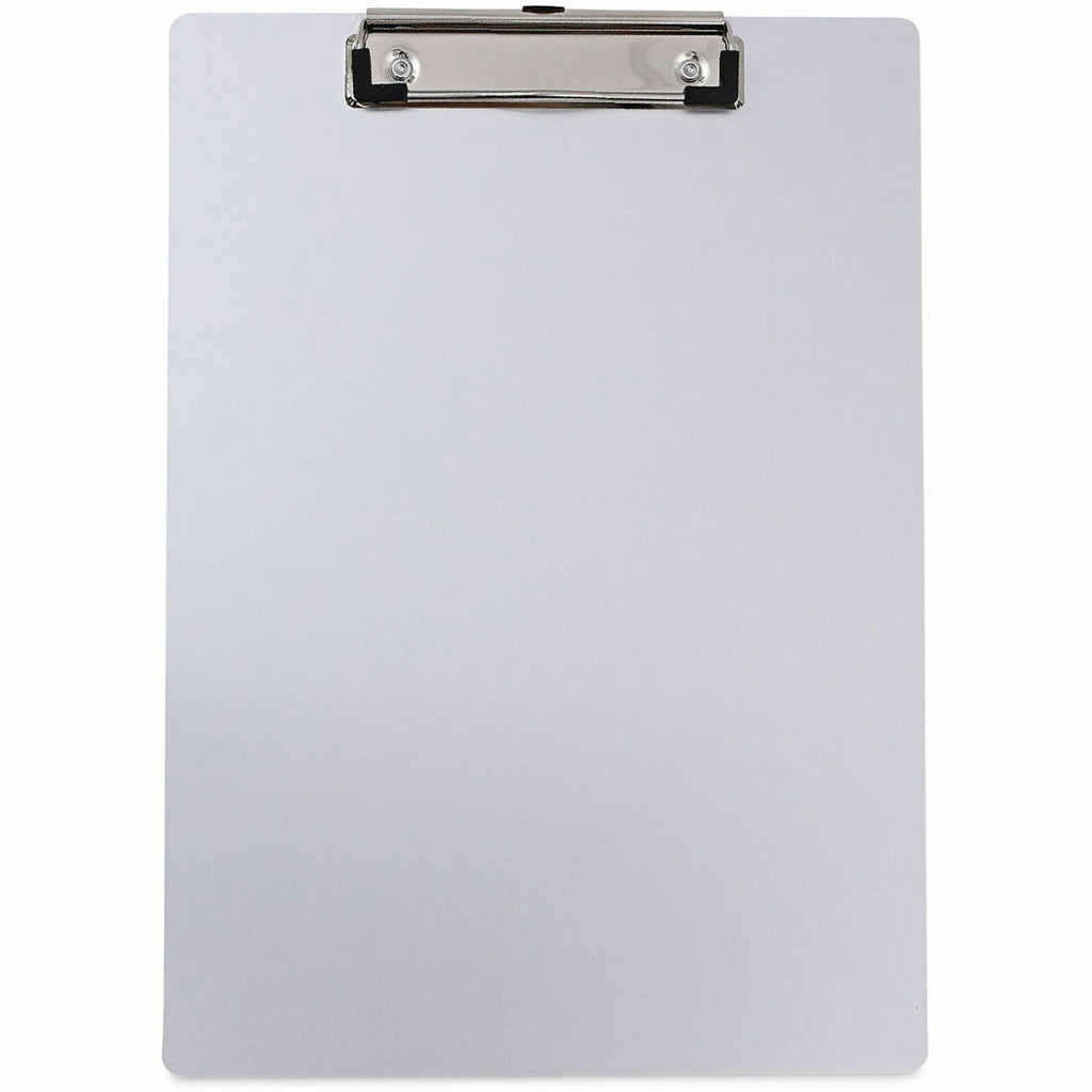Aluminum Clipboard with Low Profile Clip, 0.5" Clip Capacity, Holds 8.5 x 11 Sheets, Aluminum