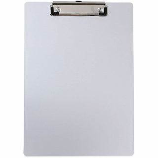Aluminum Clipboard with Low Profile Clip, 0.5" Clip Capacity, Holds 8.5 x 11 Sheets, Aluminum