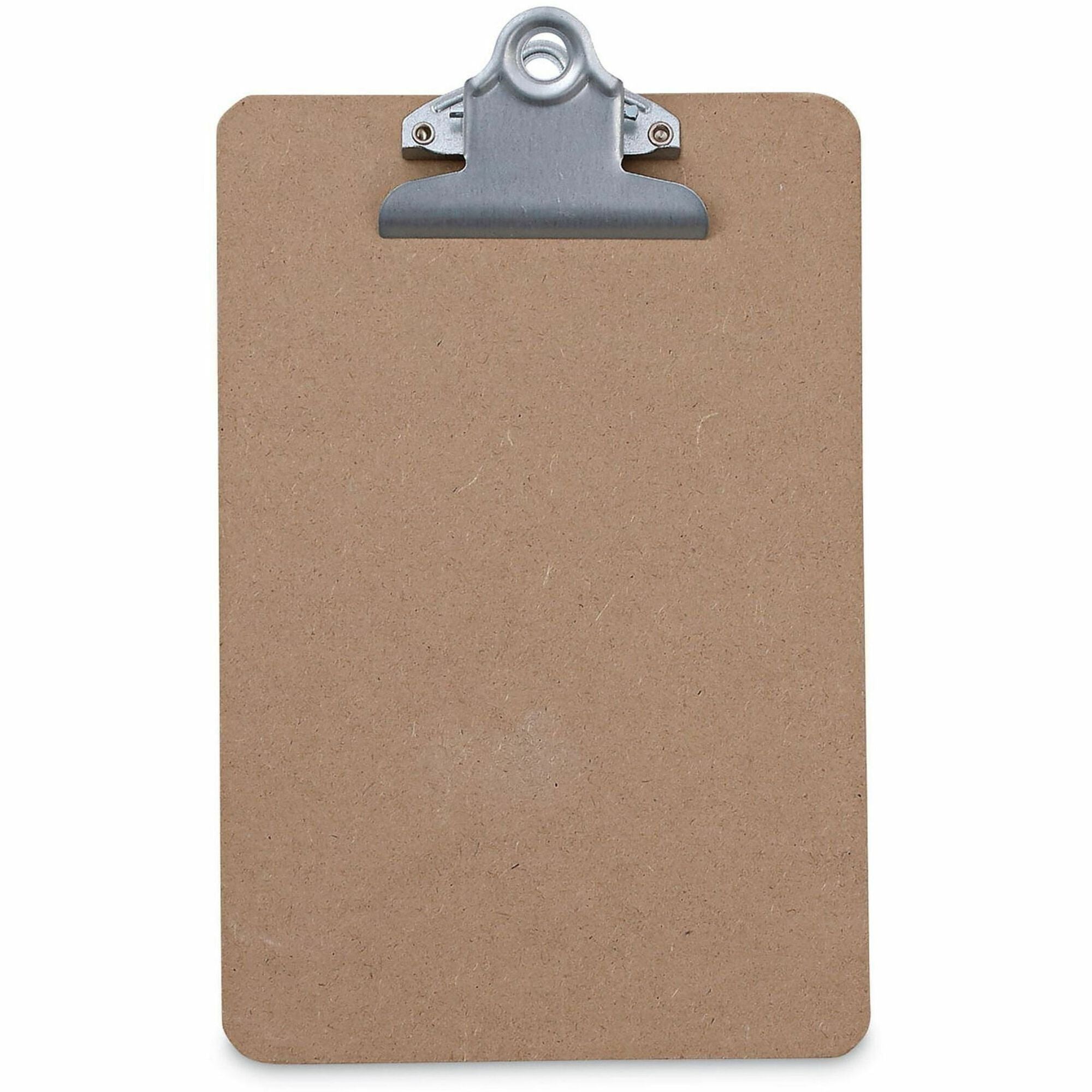 Hardboard Clipboard, 0.75" Clip Capacity, Holds 5 x 8 Sheets, Brown, 3/Pack