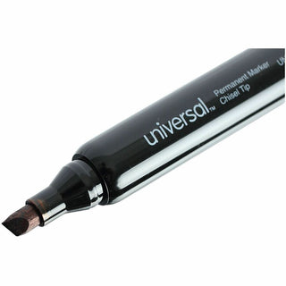 Chisel Tip Permanent Marker Value Pack, Broad Chisel Tip, Black, 36/Pack