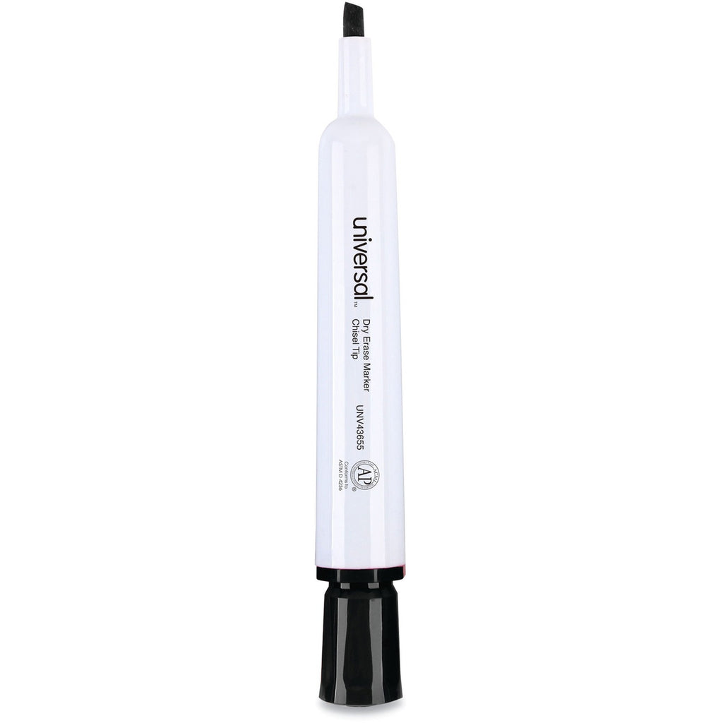 Dry Erase Marker Value Pack, Broad Chisel Tip, Black, 36/Pack
