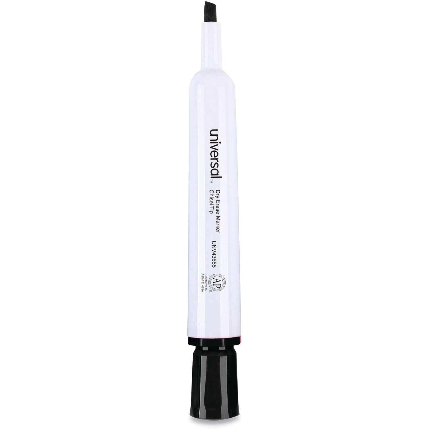 Dry Erase Marker Value Pack, Broad Chisel Tip, Black, 36/Pack