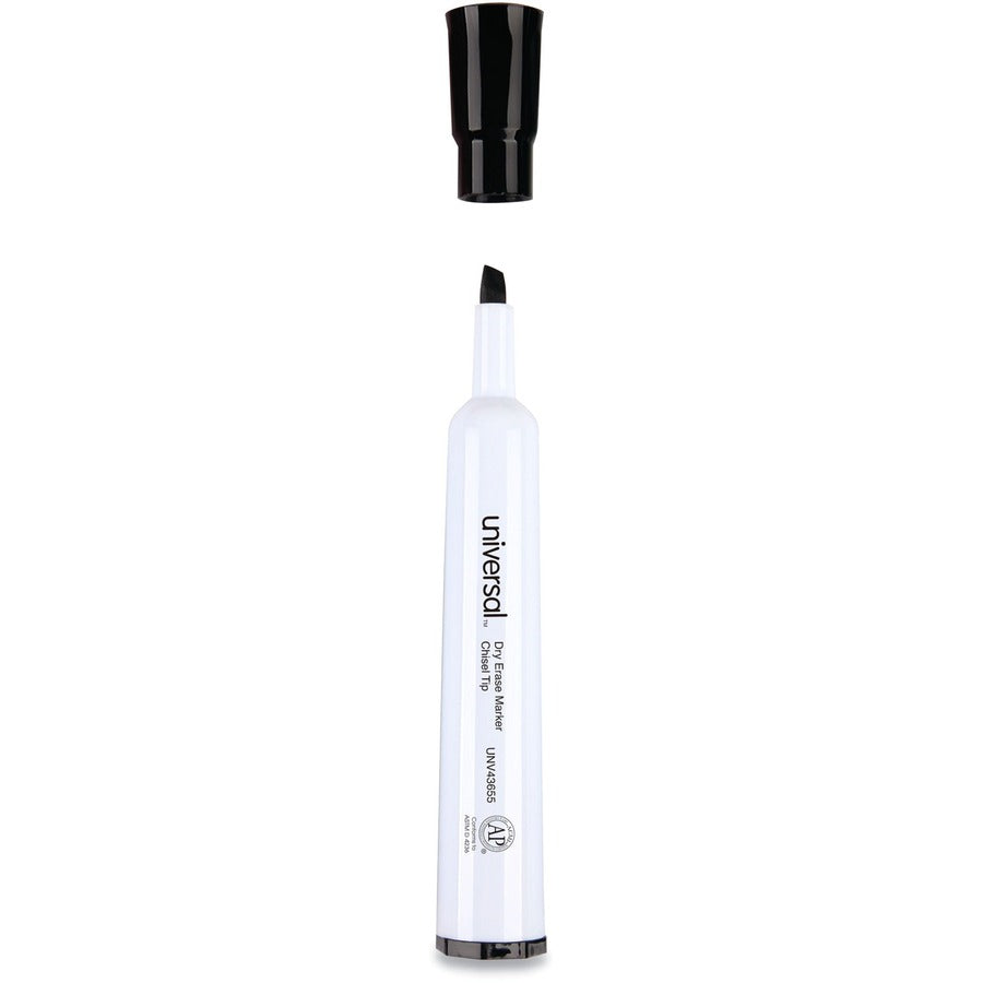 Dry Erase Marker Value Pack, Broad Chisel Tip, Black, 36/Pack