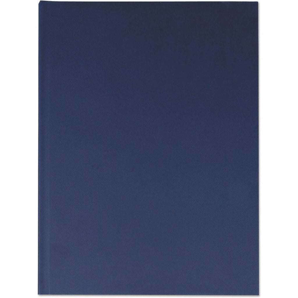 Casebound Hardcover Notebook, 1-Subject, Wide/Legal Rule, Dark Blue Cover, (150) 10.25 x 7.63 Sheets