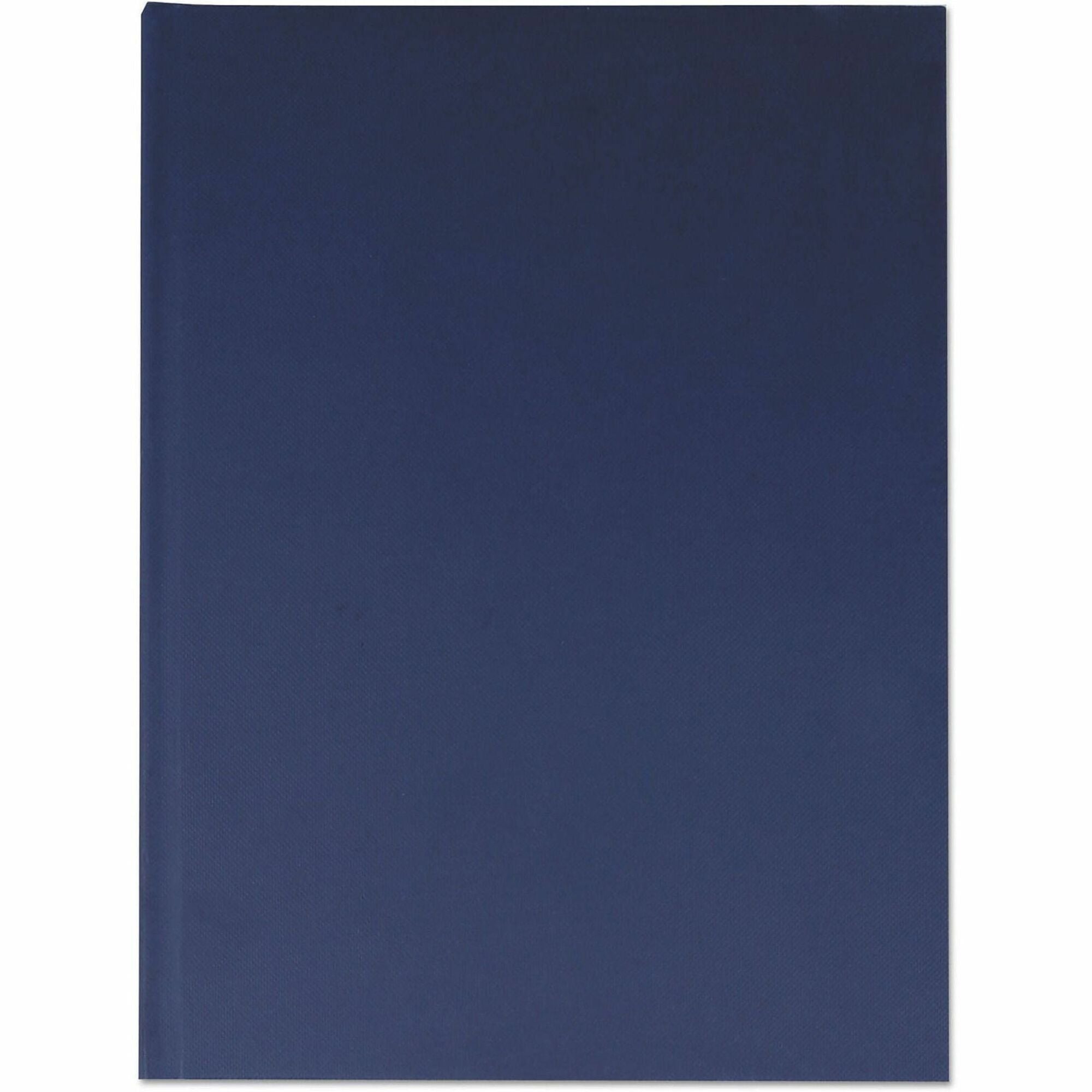 Casebound Hardcover Notebook, 1-Subject, Wide/Legal Rule, Dark Blue Cover, (150) 10.25 x 7.63 Sheets