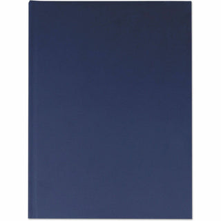 Casebound Hardcover Notebook, 1-Subject, Wide/Legal Rule, Dark Blue Cover, (150) 10.25 x 7.63 Sheets