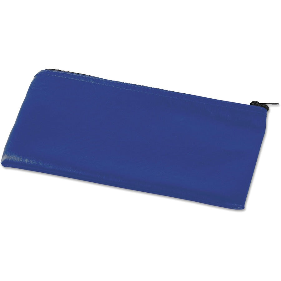 Zippered Wallets/Cases, Leatherette PU, 11 x 6, Blue, 2/Pack