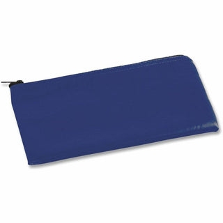 Zippered Wallets/Cases, Leatherette PU, 11 x 6, Blue, 2/Pack