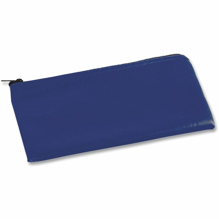 Zippered Wallets/Cases, Leatherette PU, 11 x 6, Blue, 2/Pack