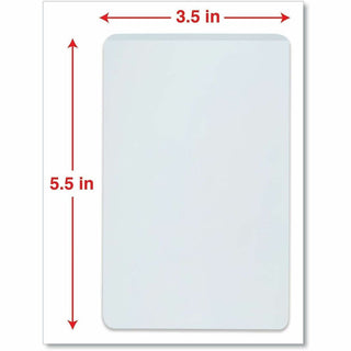 Laminating Pouches, 5 mil, 5.5" x 3.5", Gloss Clear, 25/Pack
