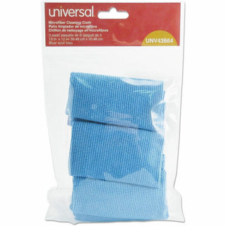 Microfiber Cleaning Cloth, 12 x 12, Blue, 3/Pack