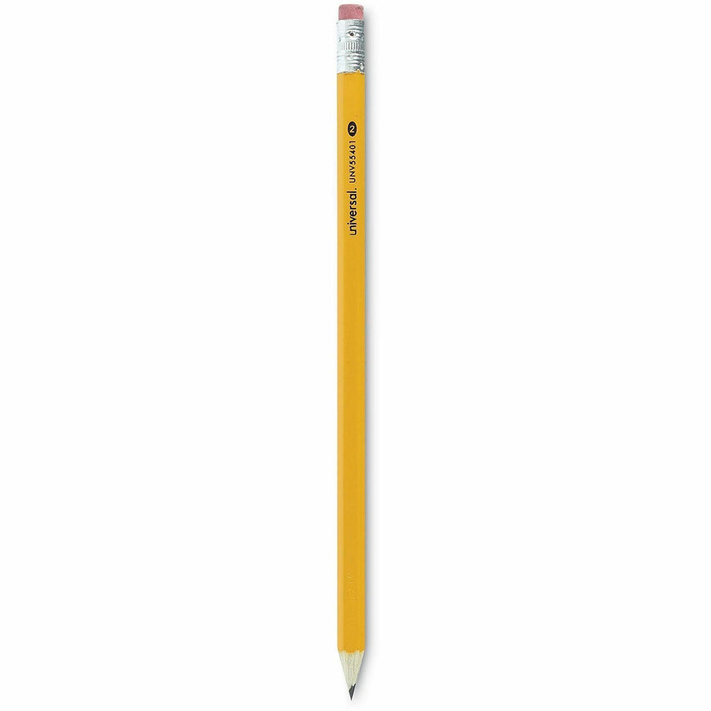 #2 Pre-Sharpened Woodcase Pencil, HB (#2), Black Lead, Yellow Barrel, 24/Pack