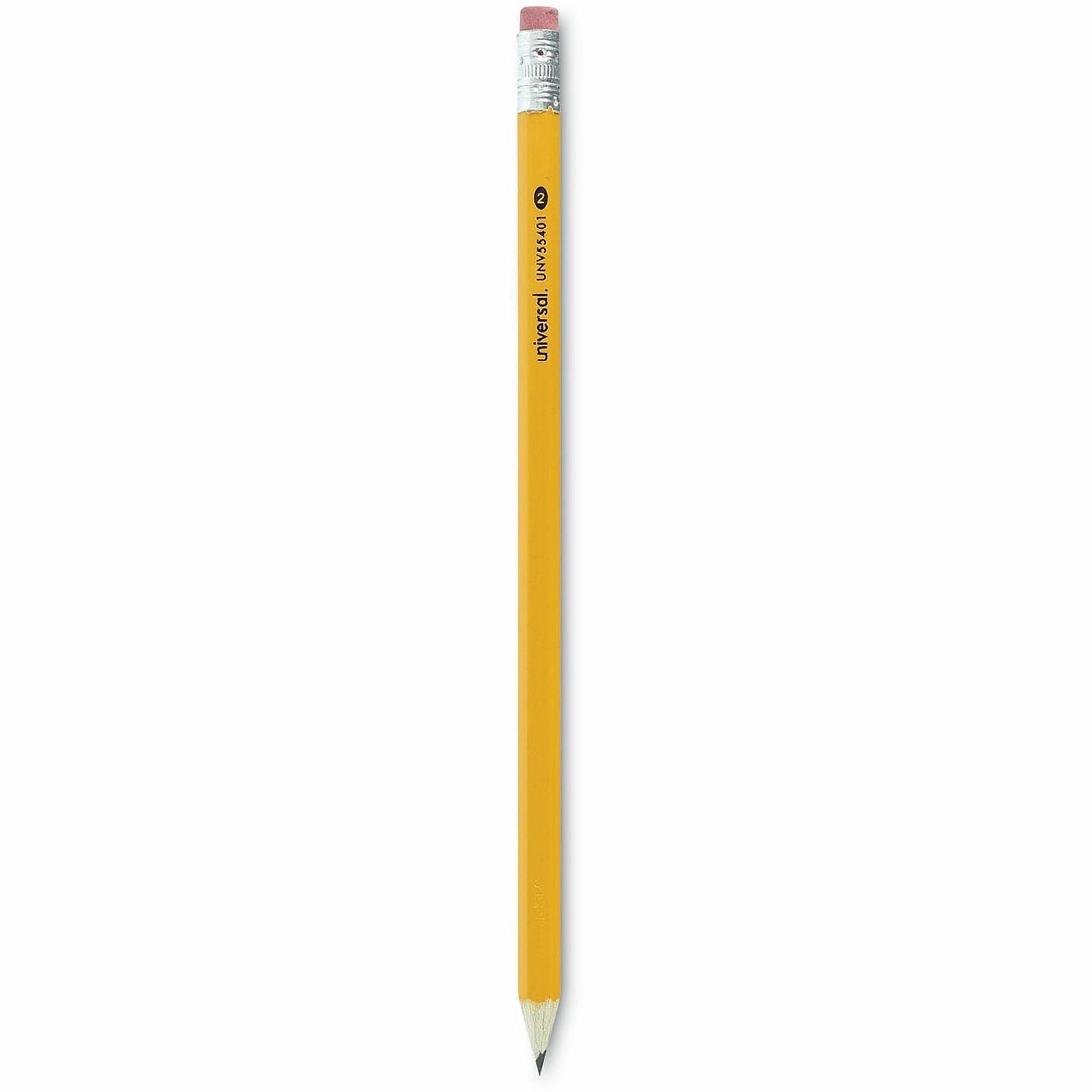 #2 Pre-Sharpened Woodcase Pencil, HB (#2), Black Lead, Yellow Barrel, 24/Pack