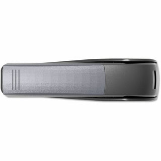Deluxe Power Assist Flat-Clinch Full Strip Stapler, 25-Sheet Capacity, Black/Gray