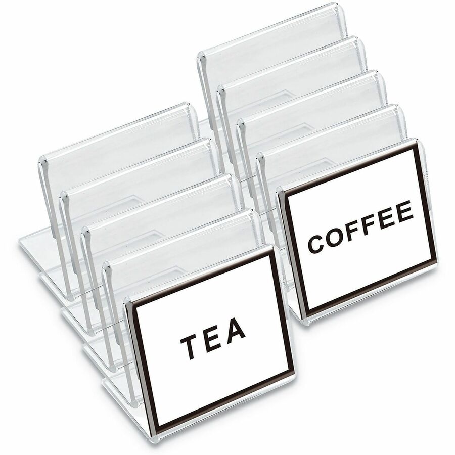 Mini Table-Top Sign, 1.5 x 2, Clear