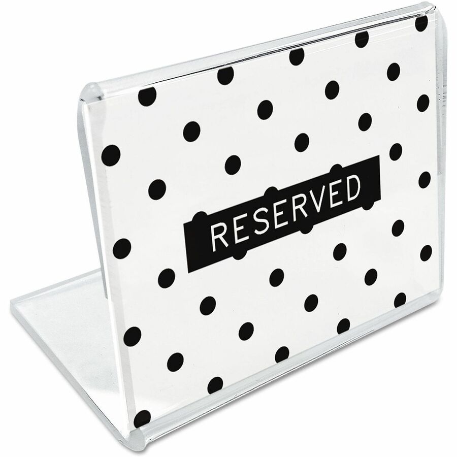Mini Table-Top Sign, 1.5 x 2, Clear