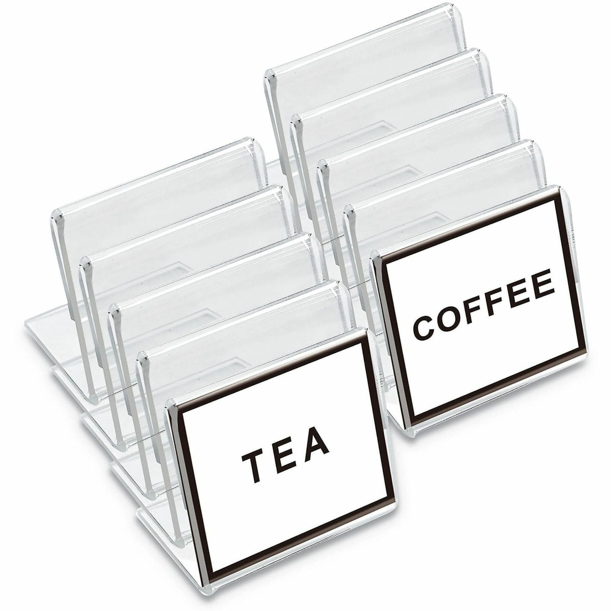 Mini Table-Top Sign, 1.5 x 2, Clear